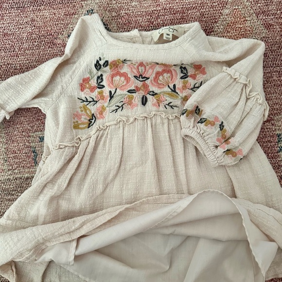 Jessica Simpson Toddler Embroidered Floral Dress boho cottagecore - Picture 4 of 8